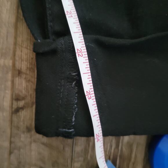Monkey Ride Black Skinny Jeans Women’s Size 17 Cuffed Ankle Stretch Denim - Picture 7 of 9